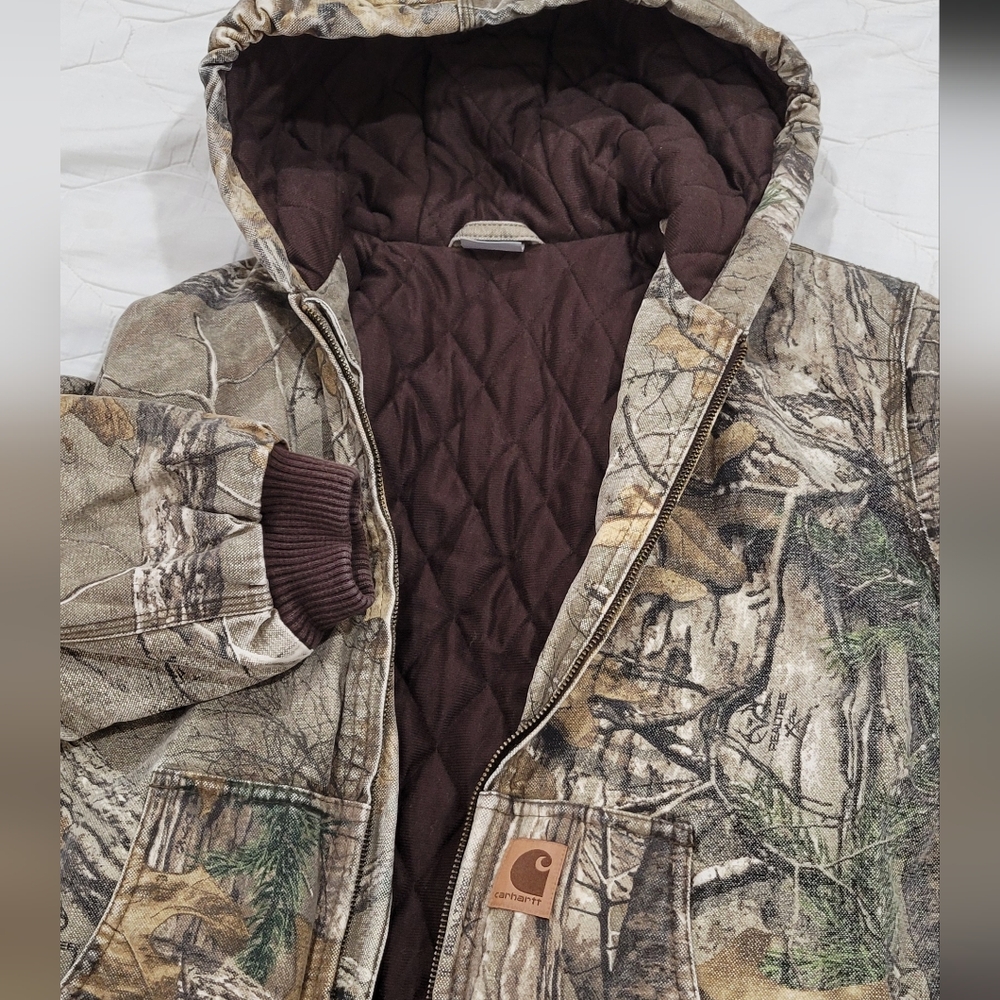 Carhartt Woodland Camo Quilted Jacket